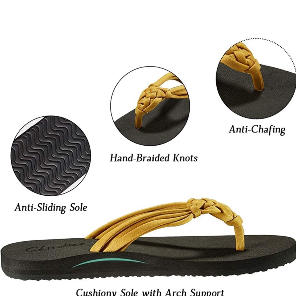New Hand Braided Chitobae Flip Flops for Women’s 8